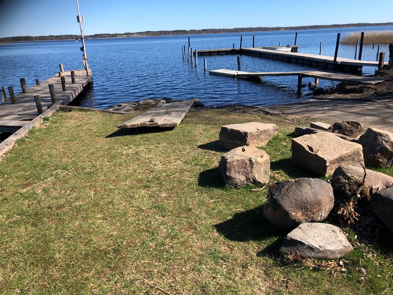 Stora översvämningen i Vidöstern skadade Åminne hamn